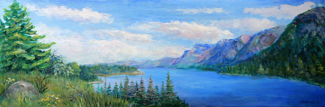 Alberta mountains landscape (large format)